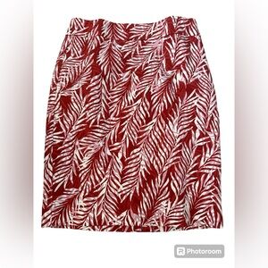 Ann Taylor factory size 2. Summer skirt. A line. Color cinnabar.